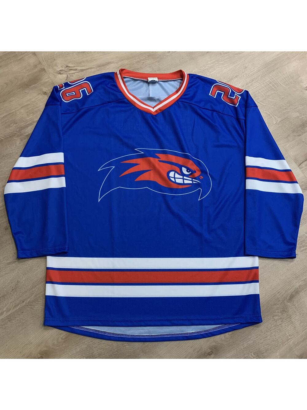 UMass Lowell River Hawks Promotional Hockey Jersey 2026 Adult Large Blue Red 26